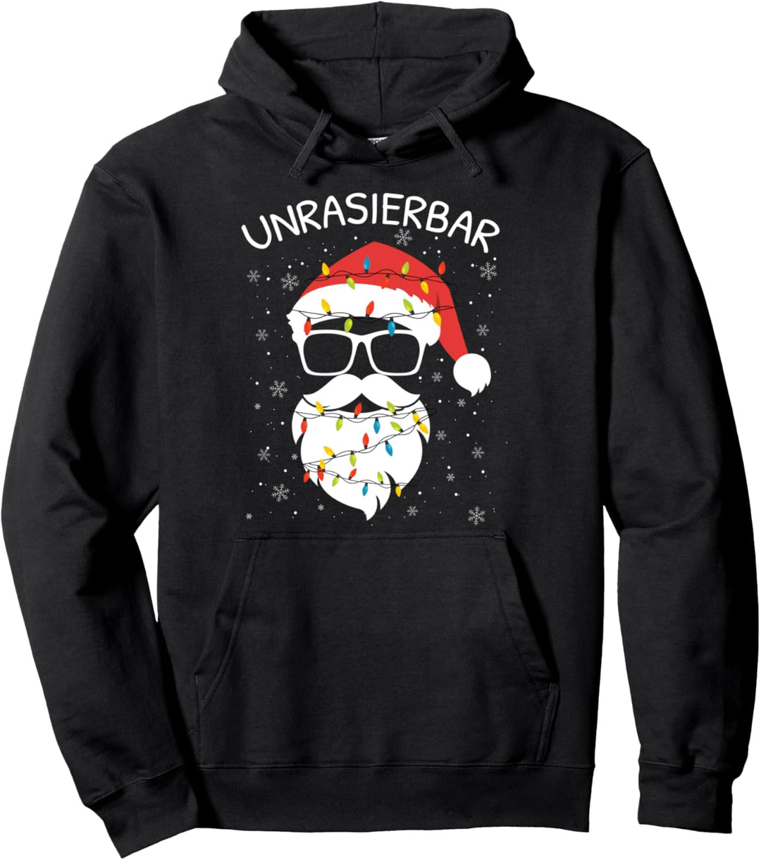 Bart Weihnachtsmann Unrasierbar Spruch Bartträger Pullover Hoodie