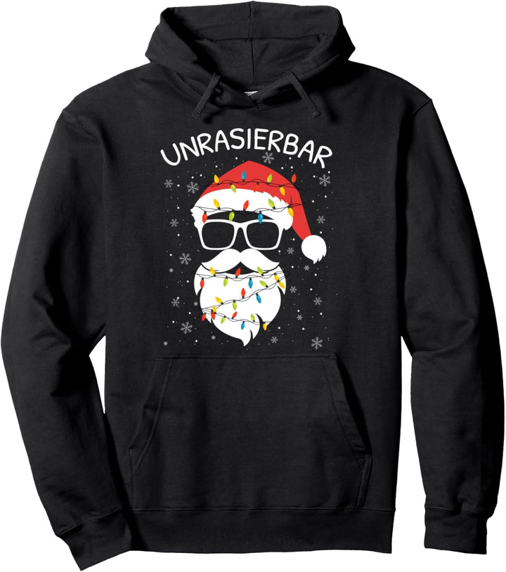Bart Weihnachtsmann Unrasierbar Spruch Bartträger Pullover Hoodie