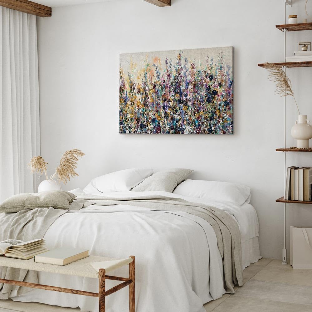 murando Akustikbild Wiese Bilder Akustikschaum Hochleistungsschallabsorber Schallschutz Leinwand 1 t