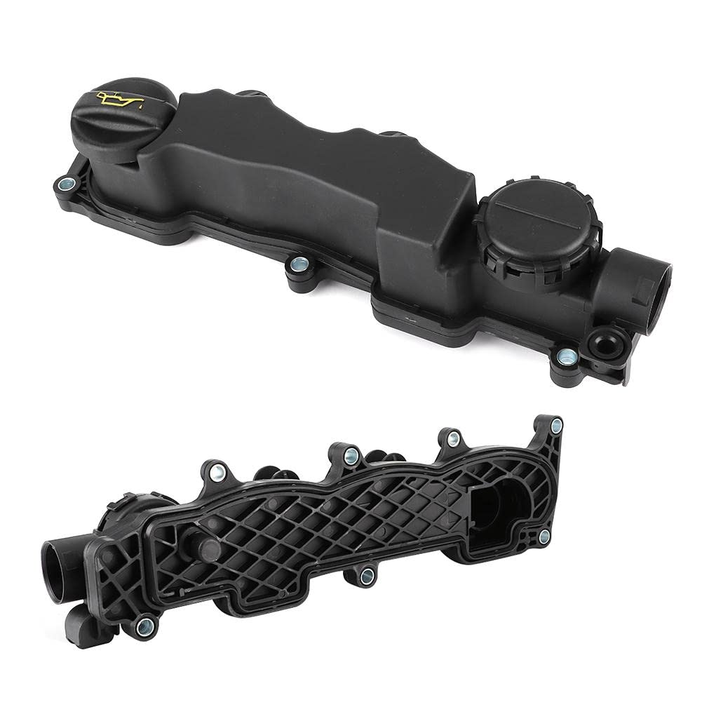 BOROCO Motor Ventil Rocker Cover, Motorventildeckel Kipphebelabdeckung Nockenwellendeckel mit Dichtu