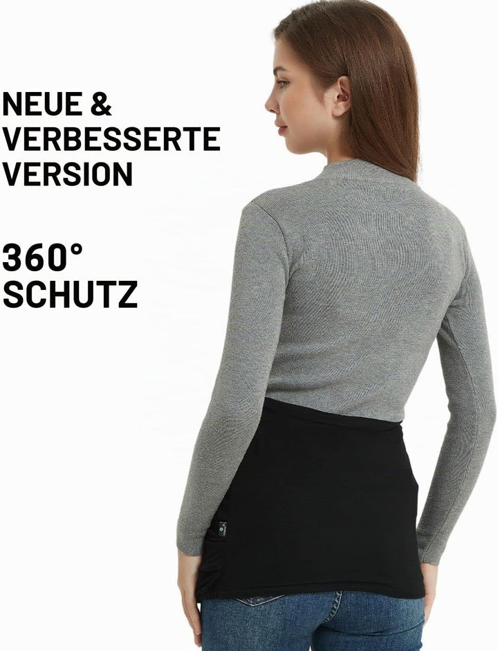 Radia Smart EMF Schwangerschafts-Bauchband 5G Blocker Abschirmung Schwangerschaft Schwarz