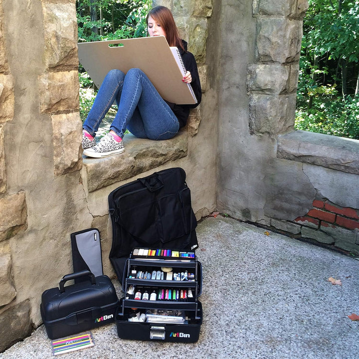 ArtBin 6829AG Tote Folio Artist Portfolio, Fine Art & Skizzenblock Organizer mit Tragegurt, [1] Poly