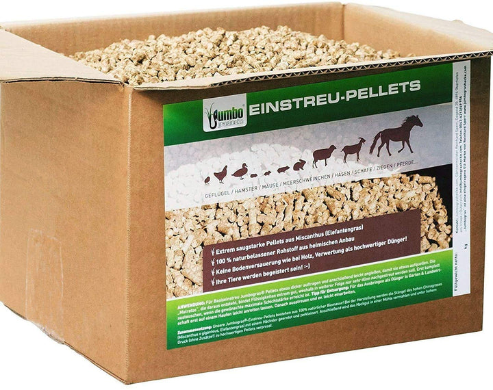 Kleintier-Einstreu Pellets aus Miscanthus/Elefantengras für Hasen Kaninchen Maus Vogel Meerschweinch