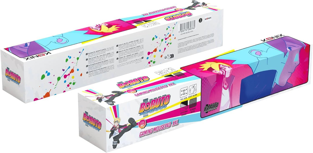 Konix Boruto Naruto Next Generations XXL Gaming-Mauspad 90 x 46 cm - rutschfeste Gummibasis Naruto x