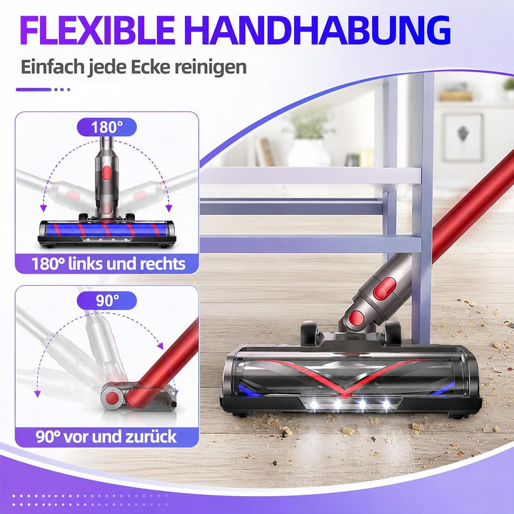 Bodenbürste Ersatzteil für Dyson V7 V8 V10 V11 V15 Staubsauger Zubehör, Elektrischer Bürstenkopf Auf
