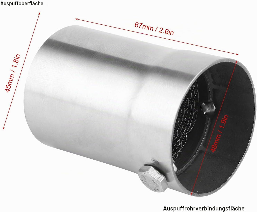 db killer 48mm,Db Killer 48Mm,Motorrad Db Killer,Edelstahl 48Mm Universal Motorrad Auspuffrohr Schal