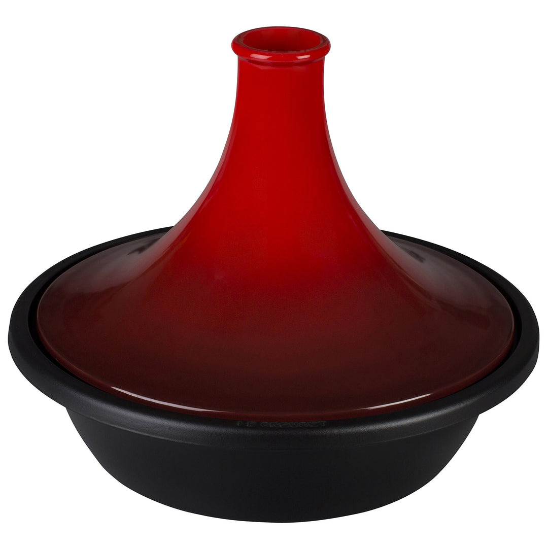 Le Creuset 25138350600422 Cerise Tajine aus emailliertem Guss, 35 cm, Rot, 35 centimeters Rot