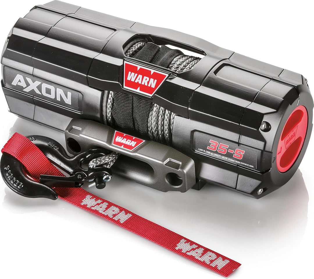 WARN, 101130 AXON 35-S Powersports-Seilwinde mit Spydura-Synthetikseil: Durchmesser: 4,8mm, Länge: 1