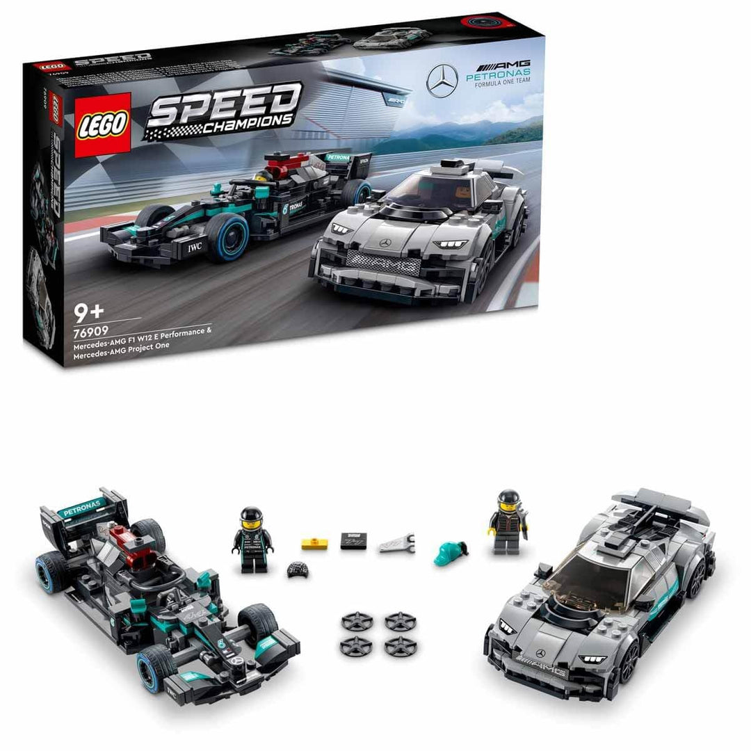 LEGO Speed Champions - 76909 Mercedes-AMG F1 W12 E Performance & Mercedes-AMG Project One