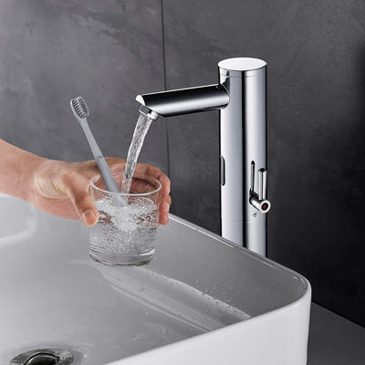 Gangang Waschbecken-Armatur mit Automatischem IR-Sensor, Sensor-Wasserhahn,Automatischer Wasserhahn,