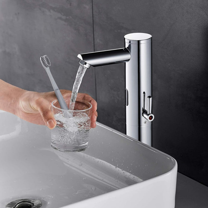 Gangang Waschbecken-Armatur mit Automatischem IR-Sensor, Sensor-Wasserhahn,Automatischer Wasserhahn,