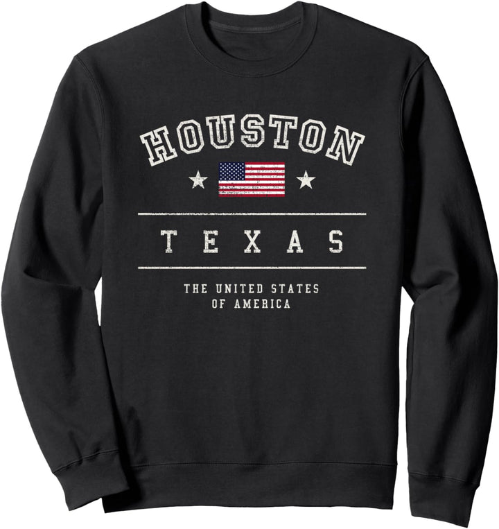 Houston City Texas Weinlese Sweatshirt