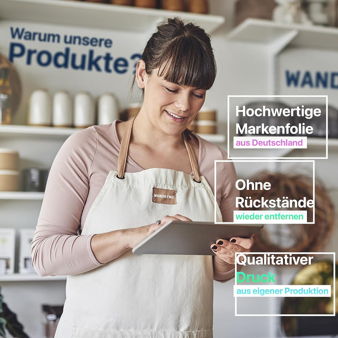 WANDKIND Löwe auf dem Mond V302 | handgezeichnet | AUFKLEBER Kindergarten | Wandsticker Kinderzimmer