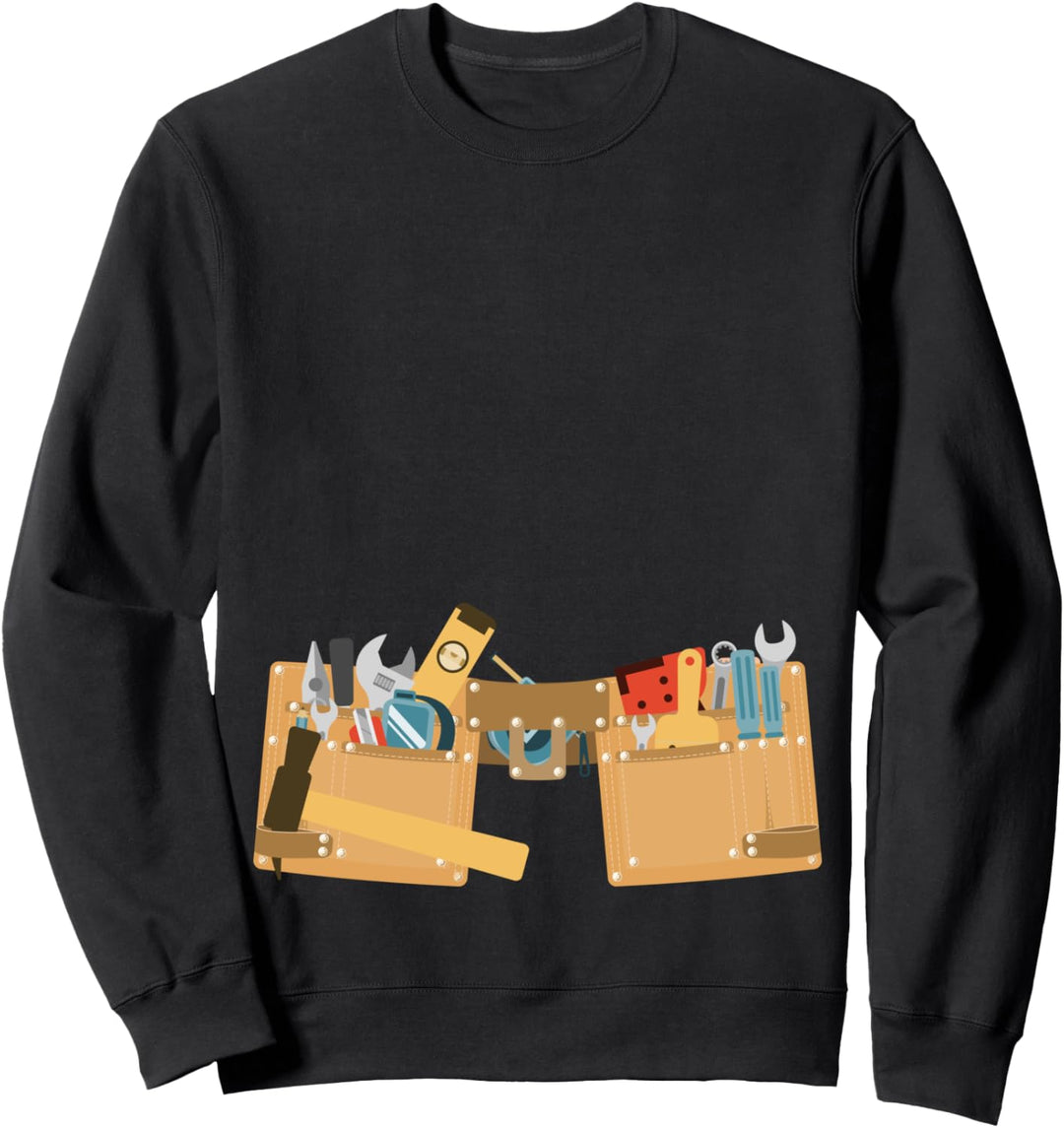 Handyman - Tool Belt - Costume - Worker Craftsman - Handyman Sweatshirt