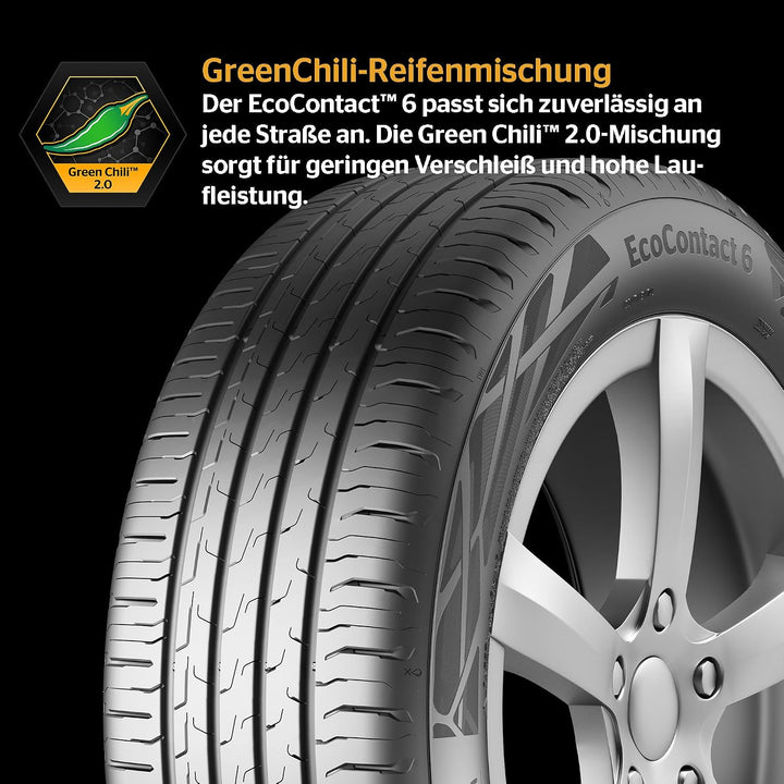 CONTINENTAL ECOCONTACT 6 - 195/65R15 91V - B/B/71dB - Sommerreifen