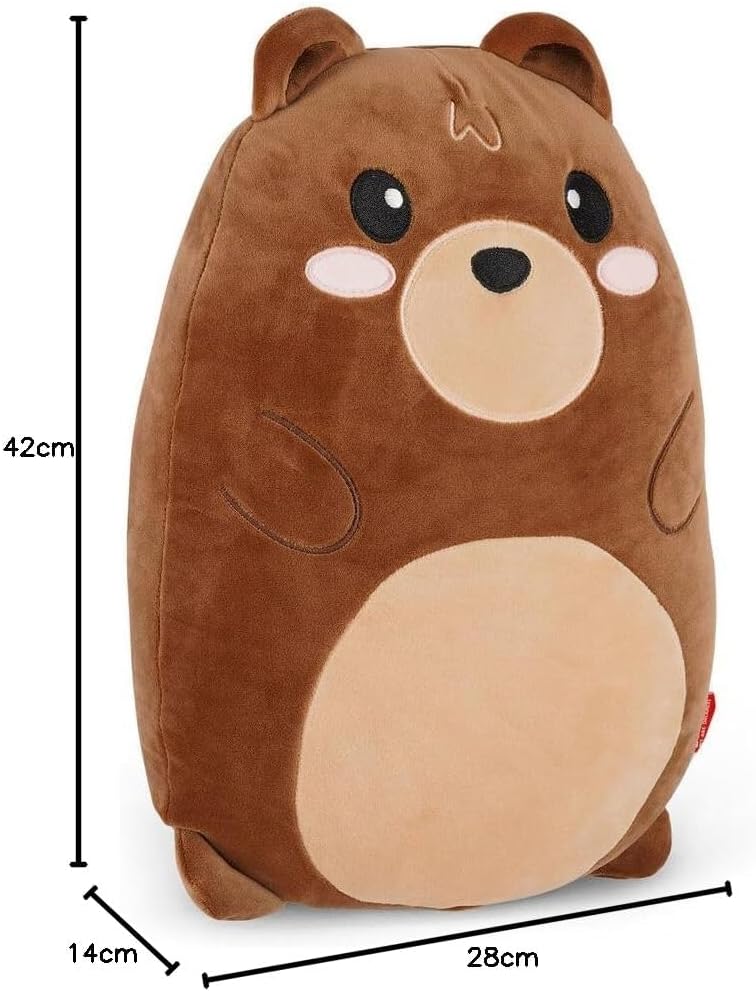 Legami - Kissen Super Soft! Teddy Bear Thema, Super weich, Geschenkidee, 28x42 cm, Teddybär, TEDDY B