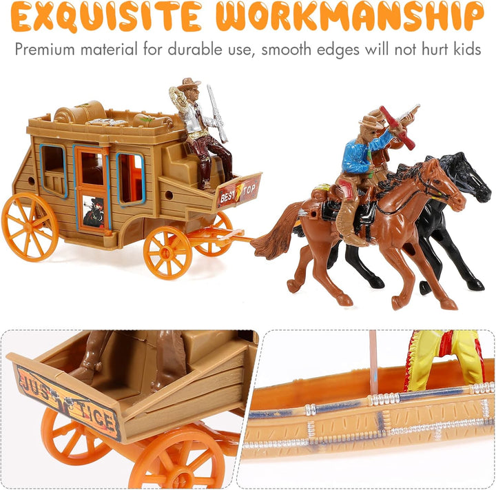 STOBOK Indianer Figuren Modelle: Wilde West Cowboys Figure Playset Set Miniatur Historische Indianer