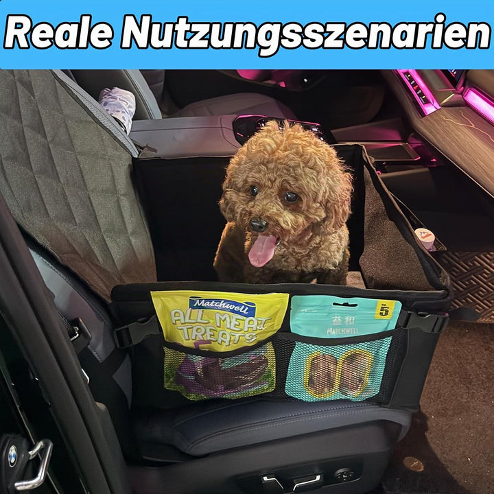 Hunde Autositz, Hundeautositz Mit Verstärkten Verschlussschnallen und Stahlrohr Rahmen, Wasserdichte