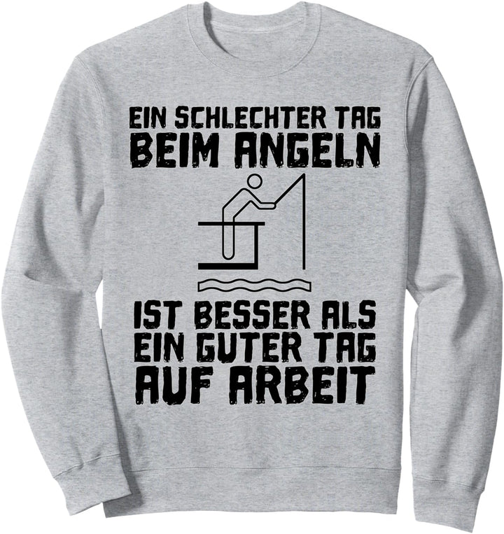 Fischer und Angler gegen die Arbeit Sweatshirt