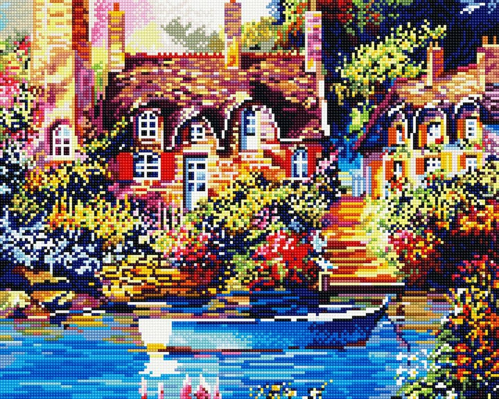 Diamond Vollbedeckung mit Holzrahmen Painting Set Bild 40 x 50 Diamant Malerei Stickerei Handarbeit