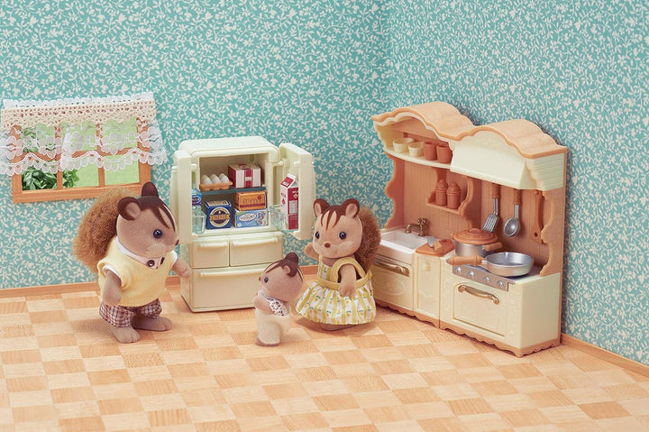 Sylvanian Families 5341 Landhaus Küche mit Kühlschrank - Puppenhaus Einrichtung Möbel