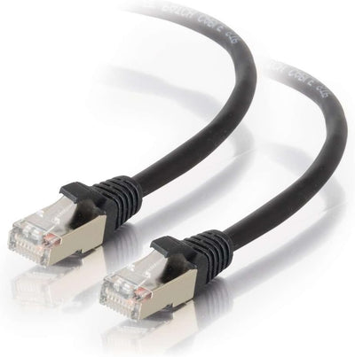 C2G 50M Cat5e Ethernet-Netzwerk-Patchkabel (STP) gebootet & geschirmt BLK Geschirmt 50M schwarz, Ges