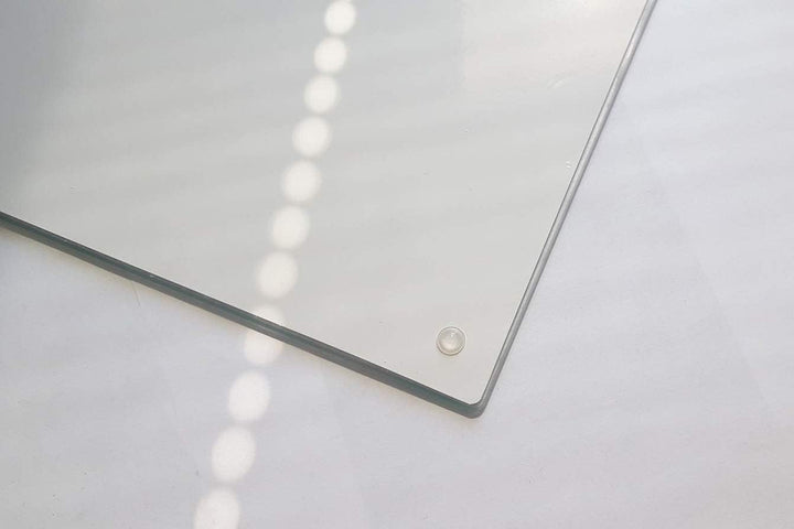 DarHaus Herdabdeckplatten tweiteilig 75x52 cm Ceranfeld Abdeckung Glas Spritzschutz Abdeckplatte Gla