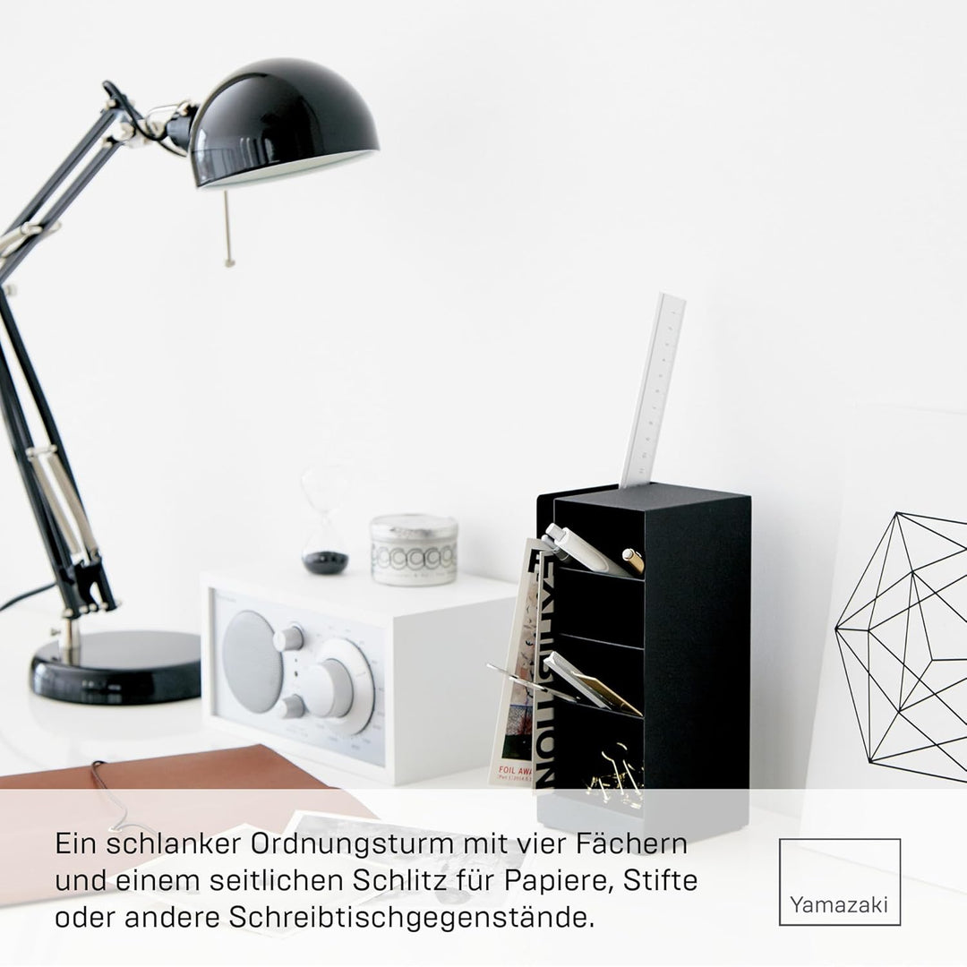 Pen stand - Tower - black Schwarz, Schwarz