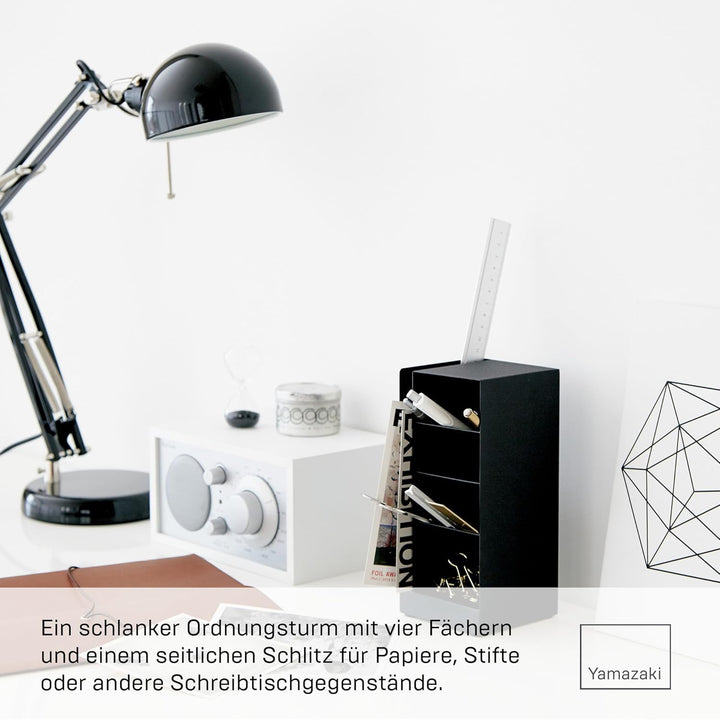 Pen stand - Tower - black Schwarz, Schwarz