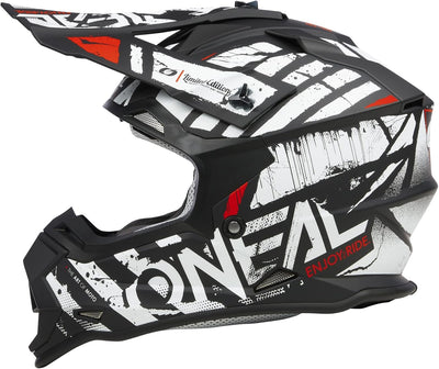 O'NEAL Unisex – Erwachsene 2srs Helmet Glitch V.23 Helm M Schwarz/Weiss, M Schwarz/Weiss