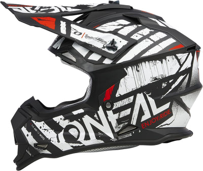 O'NEAL Unisex – Erwachsene 2srs Helmet Glitch V.23 Helm S Schwarz/Weiss, S Schwarz/Weiss