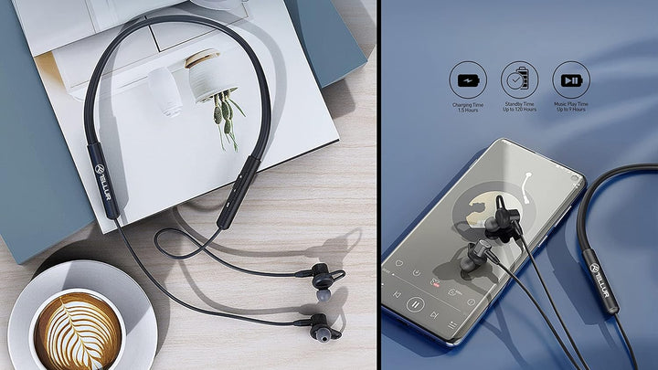 TELLUR Ego In-Ear-Bluetooth-Kopfhörer, Multipoint, aktive Geräuschunterdrückung, IPX4 und Lesen -> I
