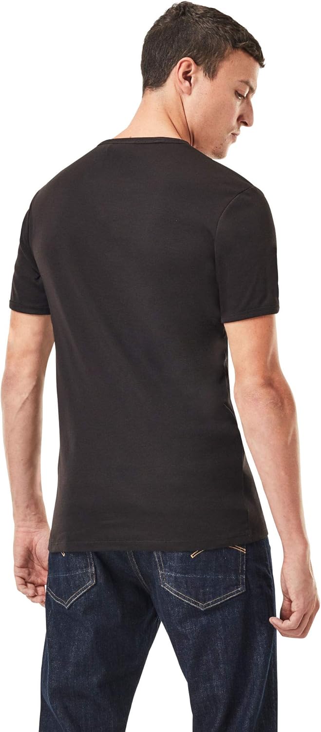G-STAR Herren Base T-Shirt 2-Pack XXS Schwarz (Black D07205-124-990), XXS Schwarz (Black D07205-124-