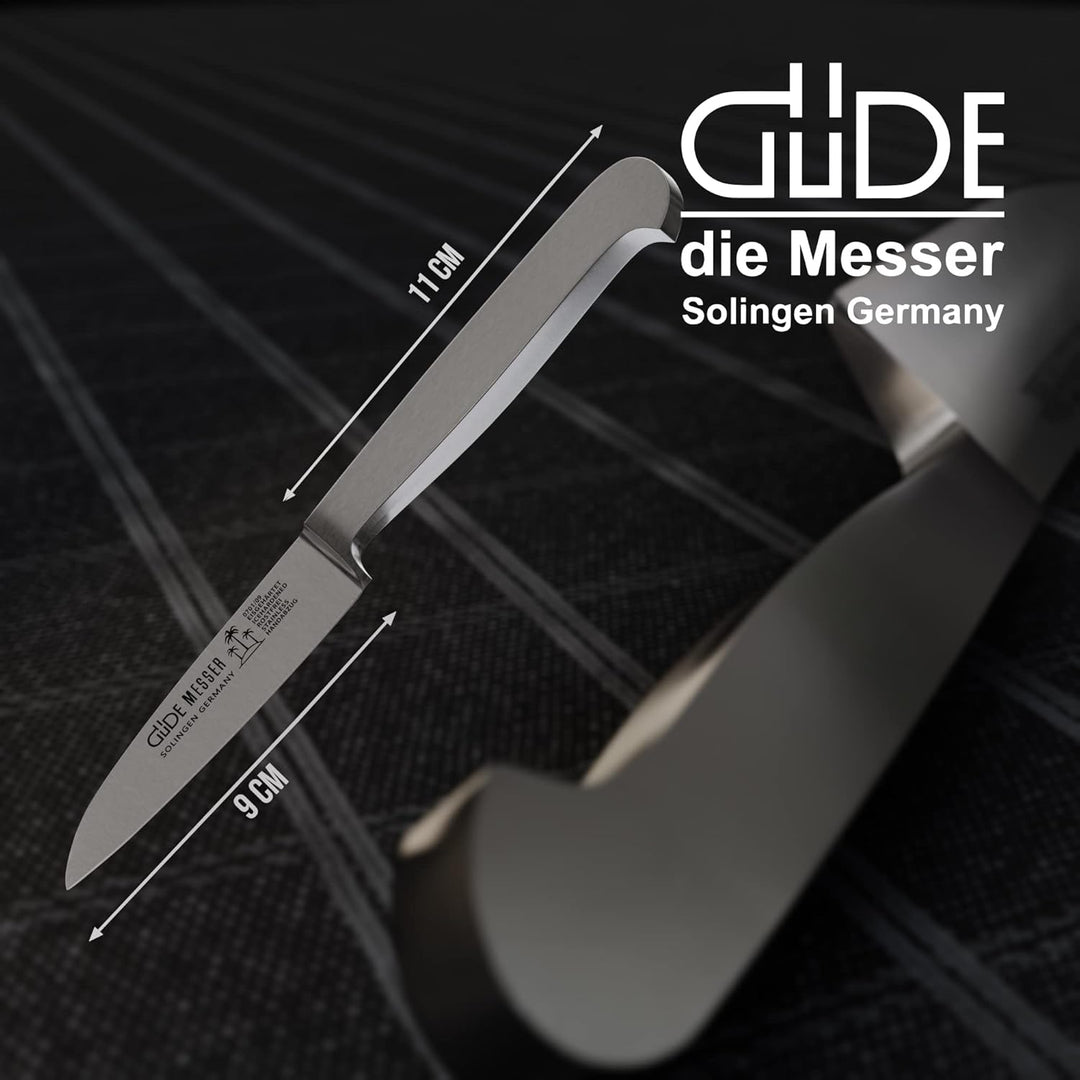 GÜDE Solingen - Gemüsemesser geschmiedet, 9 cm, Ganzstahl, KAPPA, Handmade Germany Gemüsemesser 9 Cm