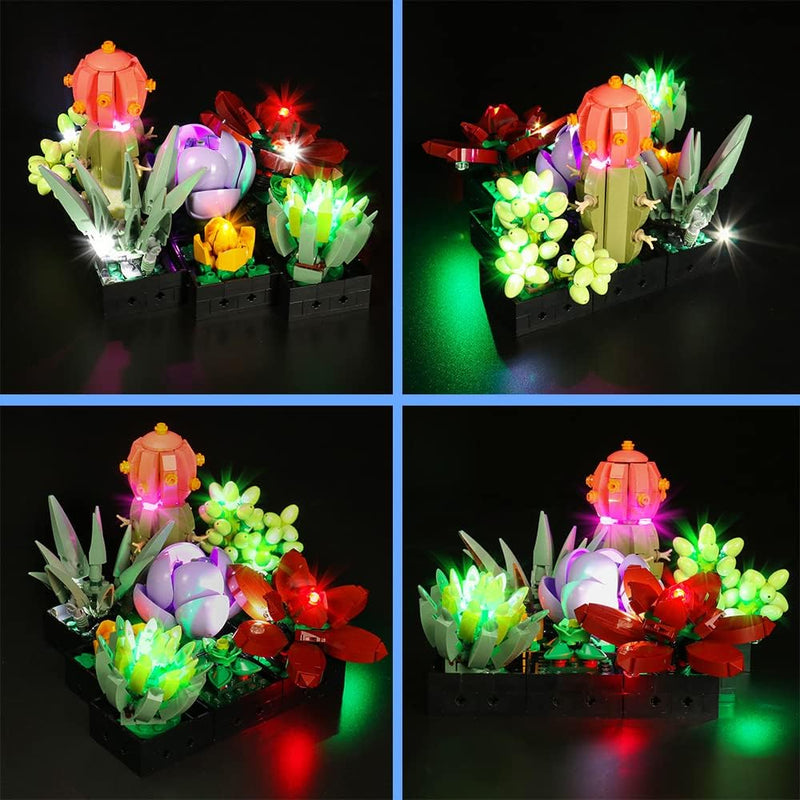 Led Licht Set für Lego Sukkulenten, Led Beleuchtungs Set für Lego 10309 Sukkulenten Botanical Collec