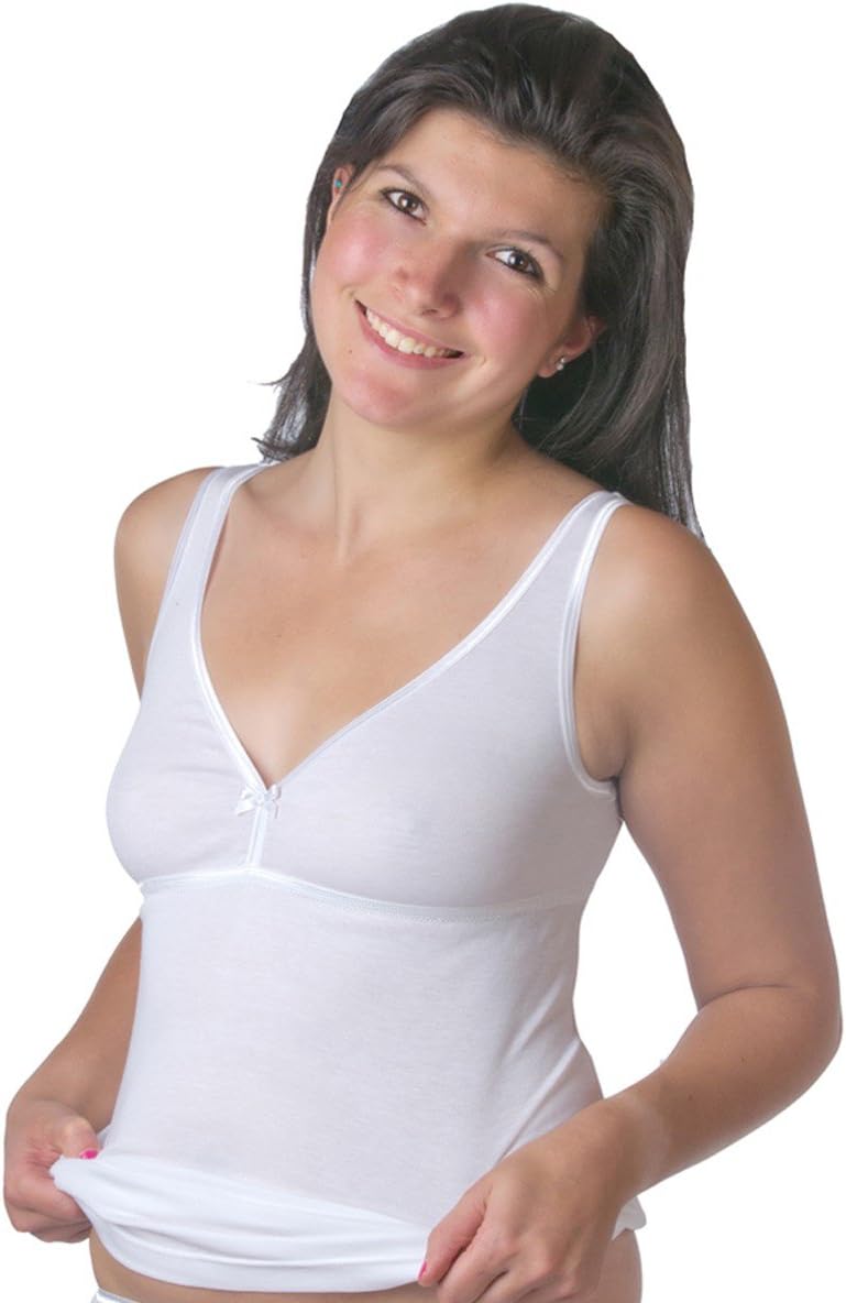 HERMKO 175803860 2er Pack Damen BH-Hemd 2er Pack (Weitere Farben) 3XL Weiss, 3XL Weiss