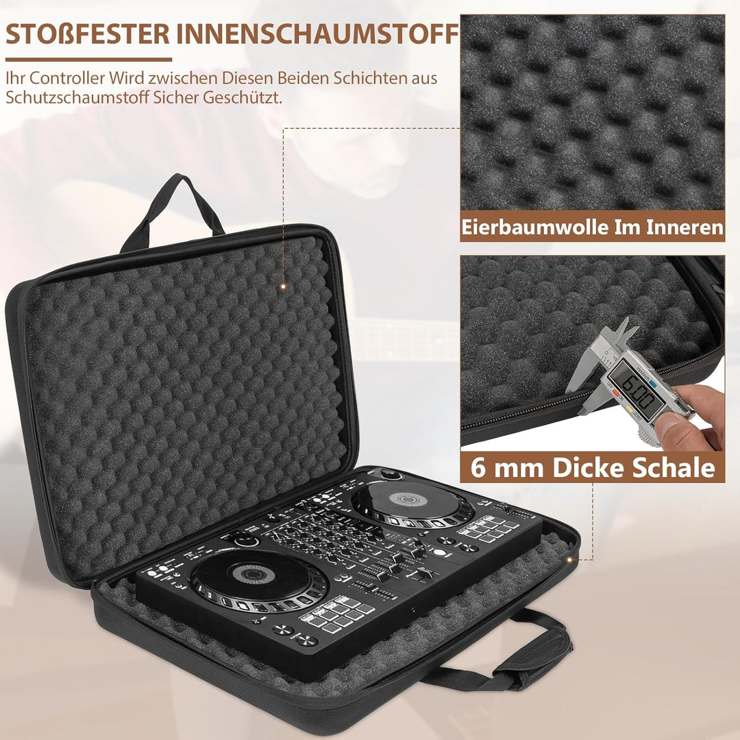 OUUTMEE Hart Reise Tragen Tasche für Pioneer DDJ SR SR2 RR Denon MC4000 Numark NVII Mixtrack Pro 3 N