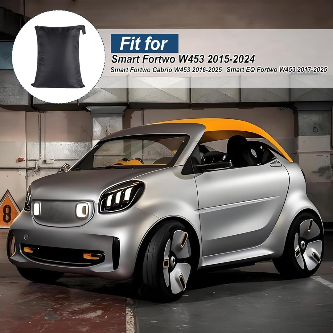 Atmungsaktiv Autoplane Ganzgarage für Smart Fortwo W451 W453 2016-2024, Autoabdeckung Vollgarage Ers
