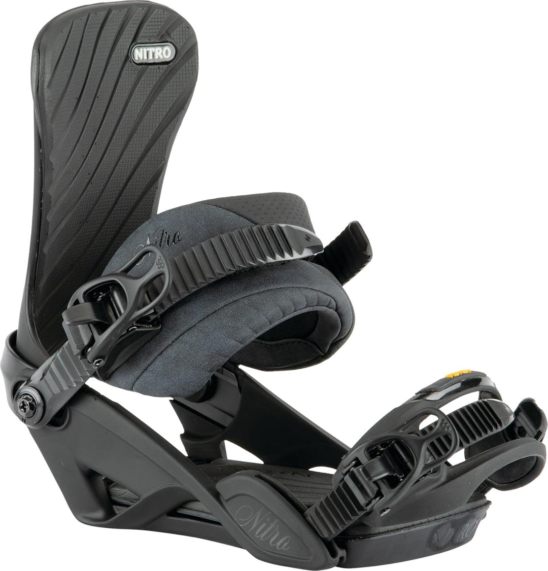 Nitro Snowboards Damen IVY '22 All Mountain Freestyle Freeride Bindung Snowboardbindung ULTRA BLACK,