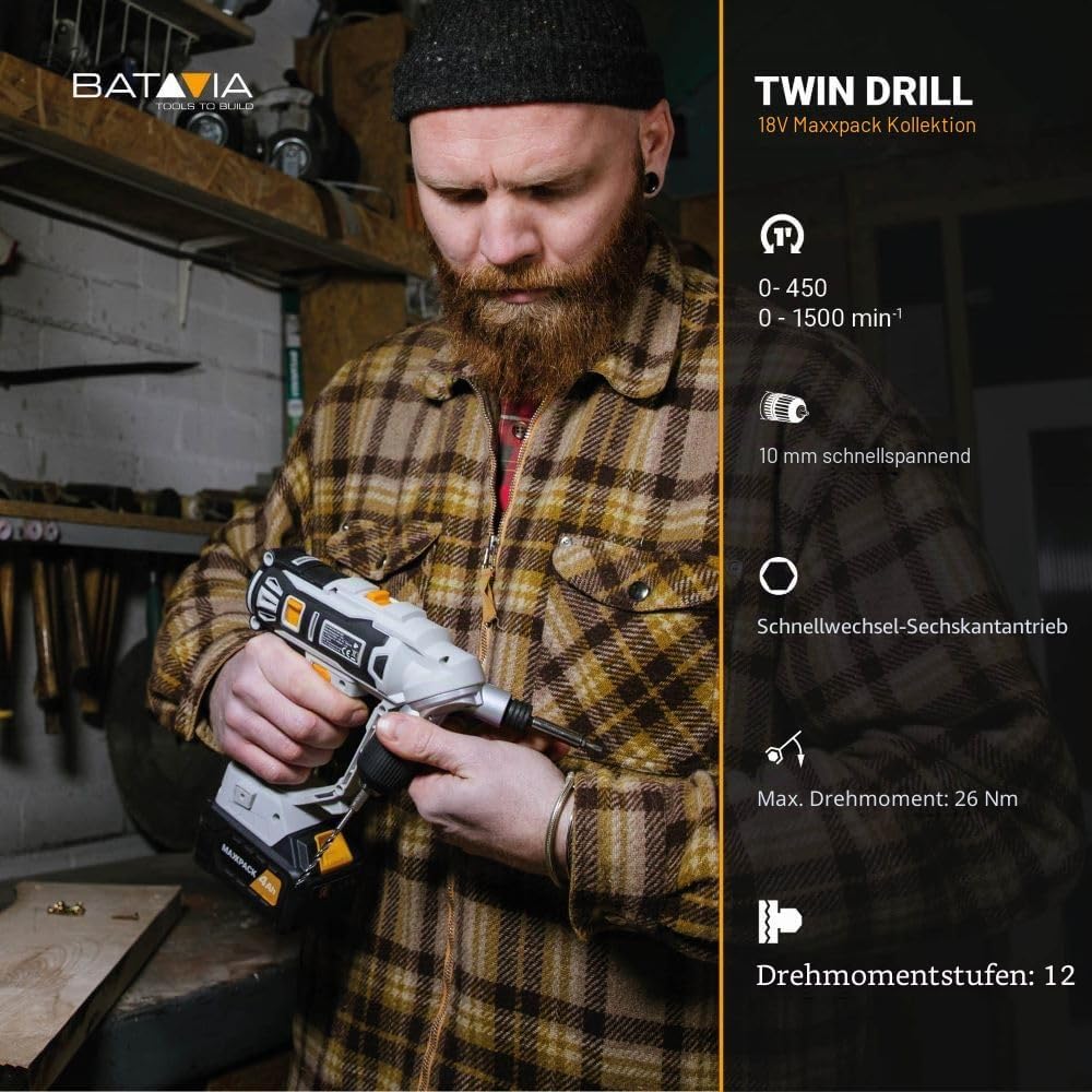 18V Twin Drill Akku-Bohrschrauber