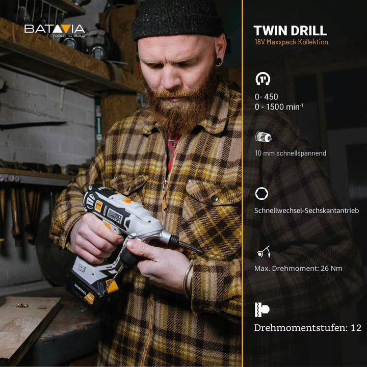 18V Twin Drill Akku-Bohrschrauber