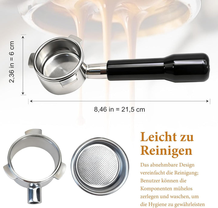 54mm Kaffee Bodenloser Griff, Ersatz für Breville Barista Express Pro, Ersatz für Breville Barista T