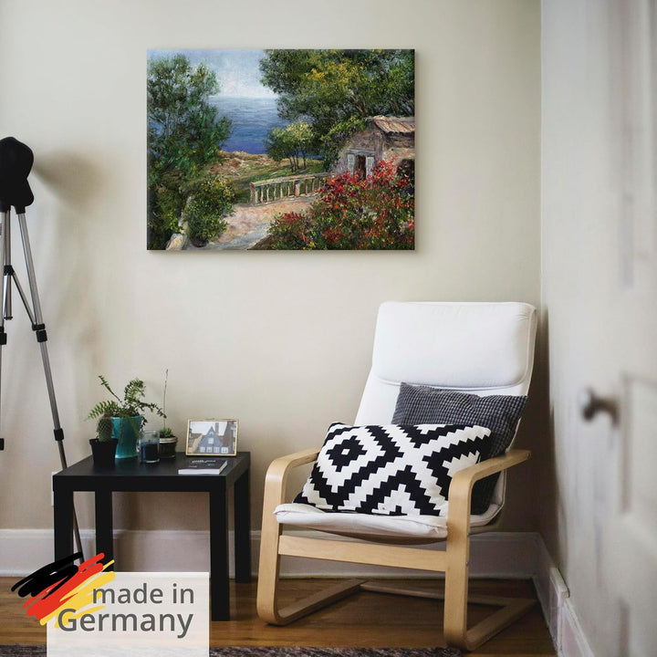 ARTland Leinwandbilder Wandbild Bild auf Leinwand Rubino Toskana I Landschaften Europa Italien Maler