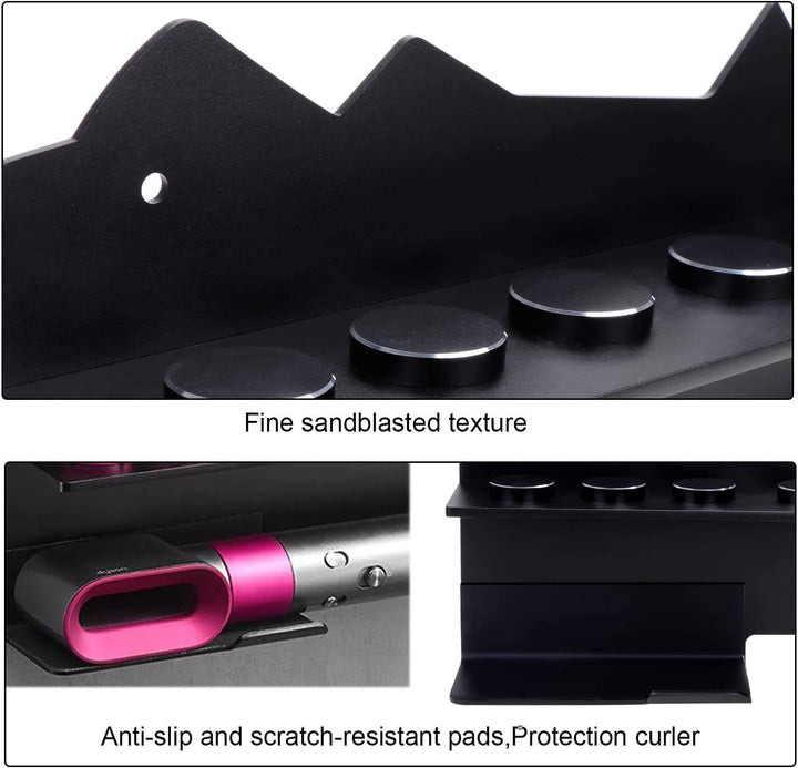 Luchs – Wandhalterung Organizer für Dyson Airwrap Haarstyler Lockenwickler Locken Haartrockner Halte