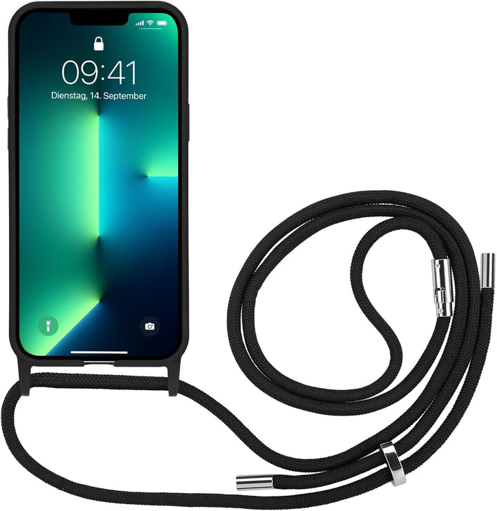 Artwizz HangOn Case kompatibel mit iPhone 13 Pro Max - Elastische Schutzhülle aus Silikon als Handyk