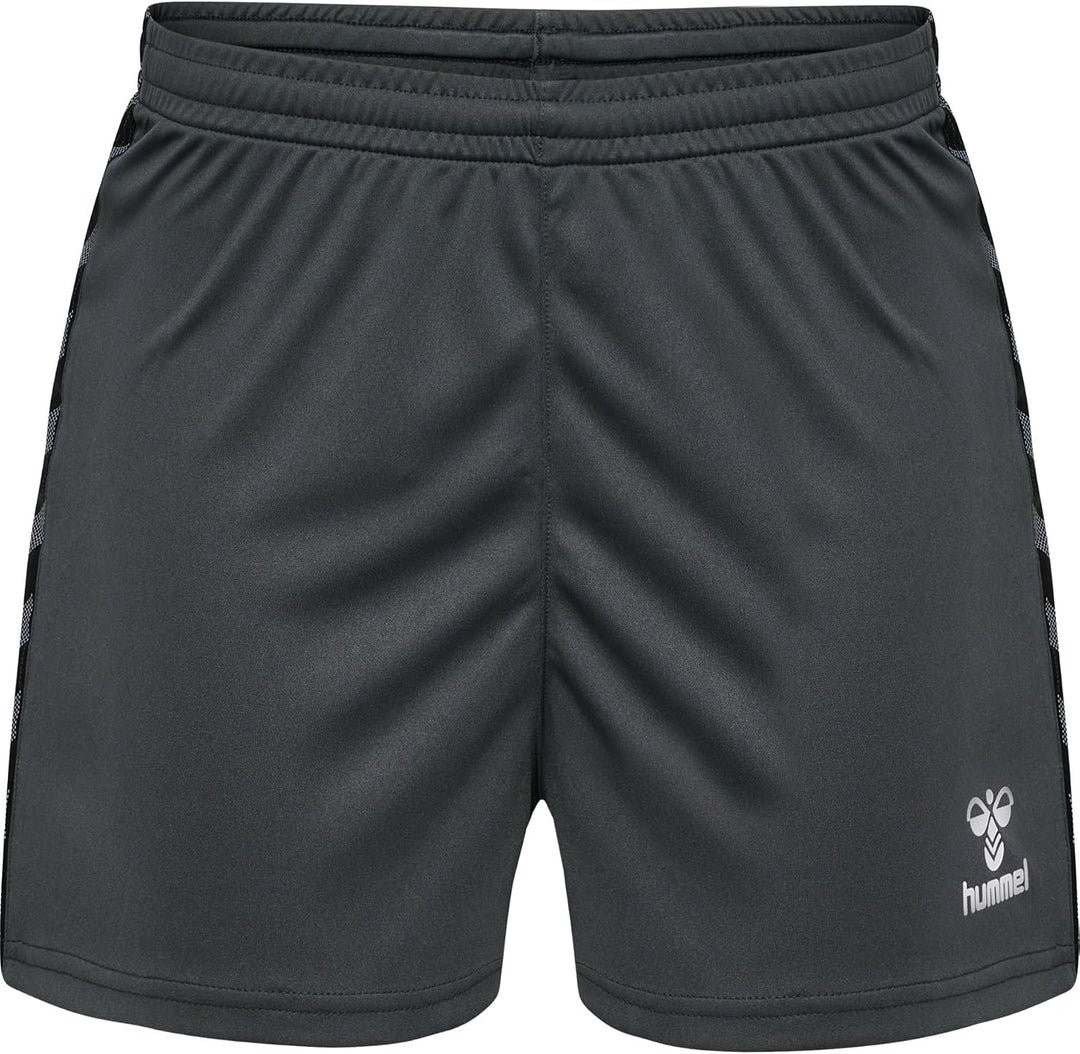 hummel Damen Shorts Hmlauthentic Pl Shorts Woman XS Asphalt, XS Asphalt