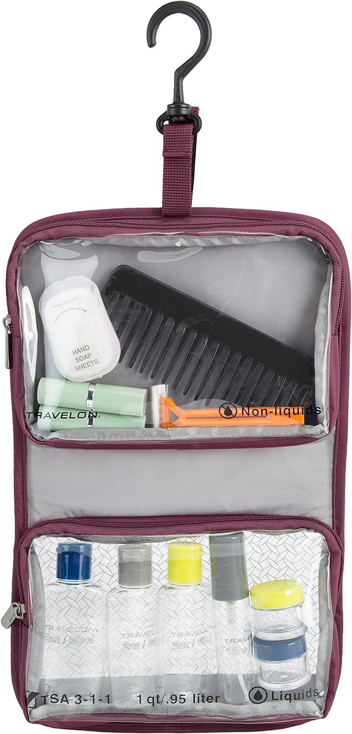 Travelon Wet Dry 1 Quart Tasche mit Kunststoff Flaschen, schwarz (schwarz) - 11024 500 Einheitsgröss
