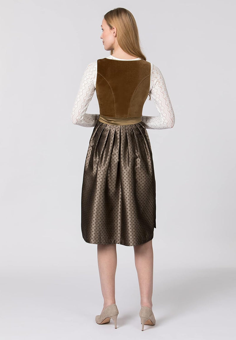 Stockerpoint Damen Dirndl Isola Kleid für besondere Anlässe 38 Olive, 38 Olive