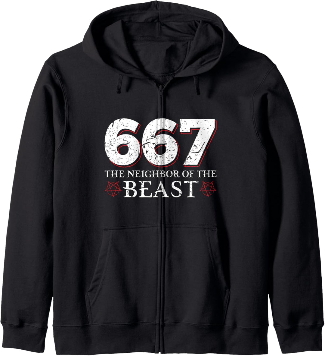 667 The Neighbor of the Beast Funny Satanist Satanic Lucifer Kapuzenjacke