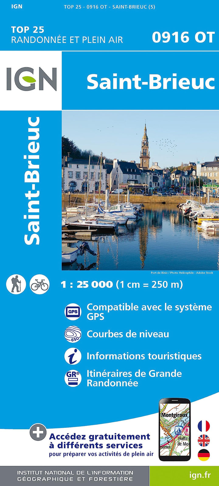 0916OT St-Brieuc (TOP 25), Karte